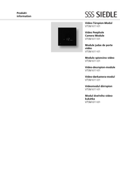 SSS Siedle VTSM 611-01 Produktinformation
