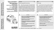 bürkert 2510 Betriebsanleitung