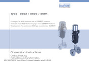 bürkert 8694 Umbauanleitung