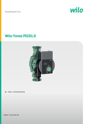 Wilo Yonos PICO1.0 Einbau- Und Betriebsanleitung