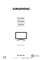 Grundig 55 VLX 23 LDL Kurzanleitung