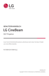 LG PU700R-GL Benutzerhandbuch