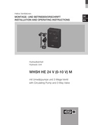 Helios WHSH HE 24 V M Serie Montage- Und Betriebsvorschrift