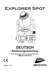 JB Systems Explorer Spot Bedienungsanleitung