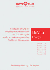 Deta-Elis DeVita Energy Bedienungsanleitung