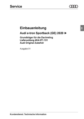 Audi 4K4.071.151 Einbauanleitung