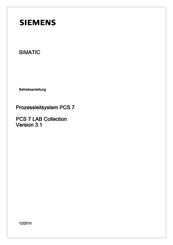 Siemens SIMATIC PCS 7 Betriebsanleitung