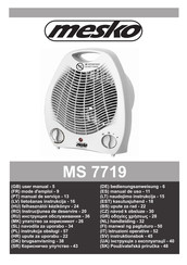 Mesko MS 7719 Bedienungsanweisung