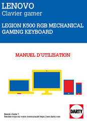 Lenovo LEGION K500 RGB Bedienungsanleitung