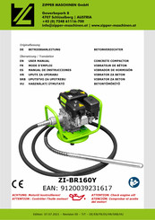 Zipper Maschinen ZI-BR160Y Betriebsanleitung