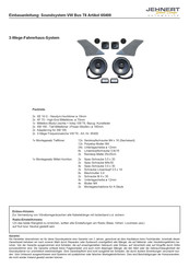 JEHNERT SOUND DESIGN 65400 Einbauanleitung