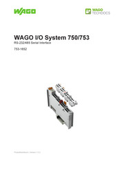 WAGO 753-1652 Produkthandbuch