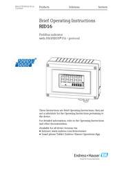 Endress+Hauser RID16 Bedienungsanleitung