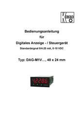 Kobold DAG-M1V Serie Bedienungsanleitung