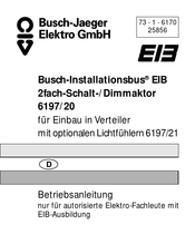 Busch-Jaeger EIB 6197/20 Betriebsanleitung
