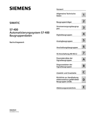 Siemens SIMATIC S7-400 Nachschlagewerk