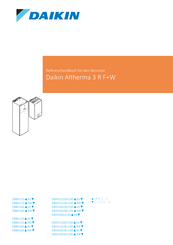 Daikin Altherma 3 R W EBBX11D 9W Serie Referenzhandbuch