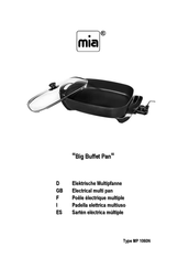 MIA Big Buffet Pan Bedienungsanleitung