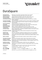 Duravit DuraSquare 760426 Montageanleitung