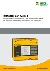 Bender ISOMETER isoNAV685-D Bedienungsanleitung