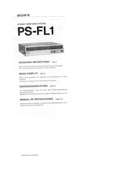 Sony PS-FL1 Bedienungsanleitung