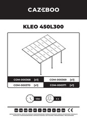 CAZEBOO COM-000371 Montageanleitung