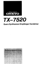 Onkyo TX-7520 Bedienungsanleitung