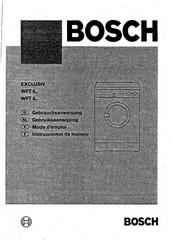Bosch EXCLUSIV WFT 6 Serie Gebrauchsanweisung