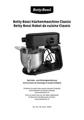 Betty Bossi 32061 Betriebs- Und Montageanleitung