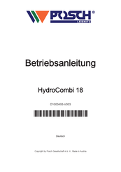 Posch HydroCombi 18 Betriebsanleitung