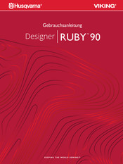 Husqvarna VIKING Designer RUBY 90 Gebrauchsanleitung