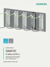 Siemens DQ 8x24VDC/2A M12-L 8xM12 Gerätehandbuch