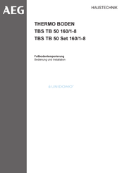 AEG THERMO BODEN TBS TB 50 Set 160/1-8 Bedienung Und Installation