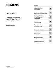 Siemens S7-4100 - PROFIBUS Betriebsanleitung