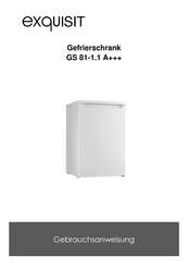 exquisit GS 81-1.1 A+++ Gebrauchsanweisung