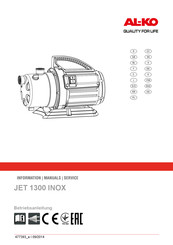 AL-KO JET 1300 INOX Betriebsanleitung