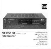 Dual CR 5950 RC Audiophile Concept Bedienungsanleitung