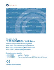 Brüel & Kjær Vibro VIBROCONTROL VC-1860 Kurzanleitung