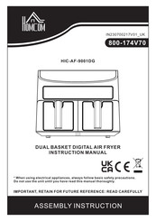 Homcom HIC-AF-9001DG Montageanweisungen