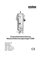 Osna EWR 650/1800 Originalbetriebsanleitung
