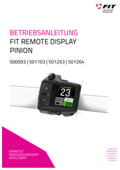 FiT PINION 500093 Betriebsanleitung