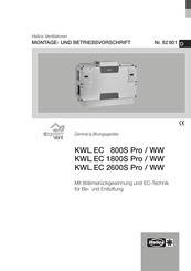 Helios KWL EC 2600S Pro Montage- Und Betriebsvorschrift