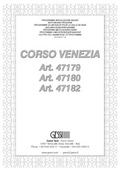 Gessi CORSO VENEZIA 47182 Bedienungsanleitung