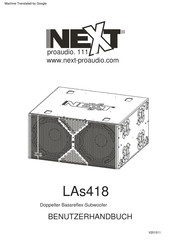 Next PROAUDIO NEXNC00420 Benutzerhandbuch