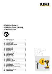 REMS Mini-Cobra S 22 V VE Betriebsanleitung