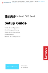 Lenovo ThinkPad L15 Gen1 Einrichtungsanleitung