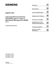Siemens SIMATIC NET SCALANCE XC-400 Projektierungshandbuch