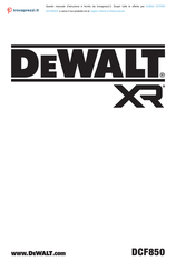 DeWalt XR DCF850 Bersetzung Der Originalanweisungen