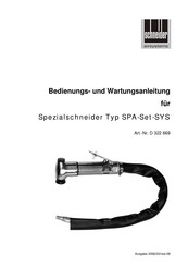 Schneider Airsystems SPA-Set-SYS Bedienungs- Und Wartungsanleitung