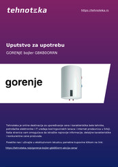 Gorenje GBK 150 E5 Gebrauchsanweisung